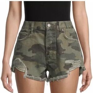 We The Free Camo Jean Shorts - NWOT